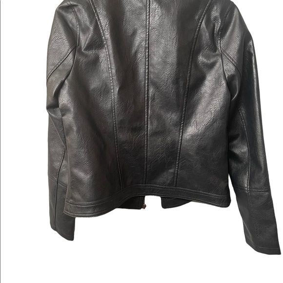 New Ana a new aprobach black leather jacket size small - Picture 6 of 15